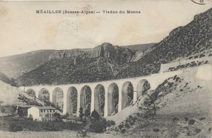 Méailles (Basses-Alpes) - Viaduc du Moana