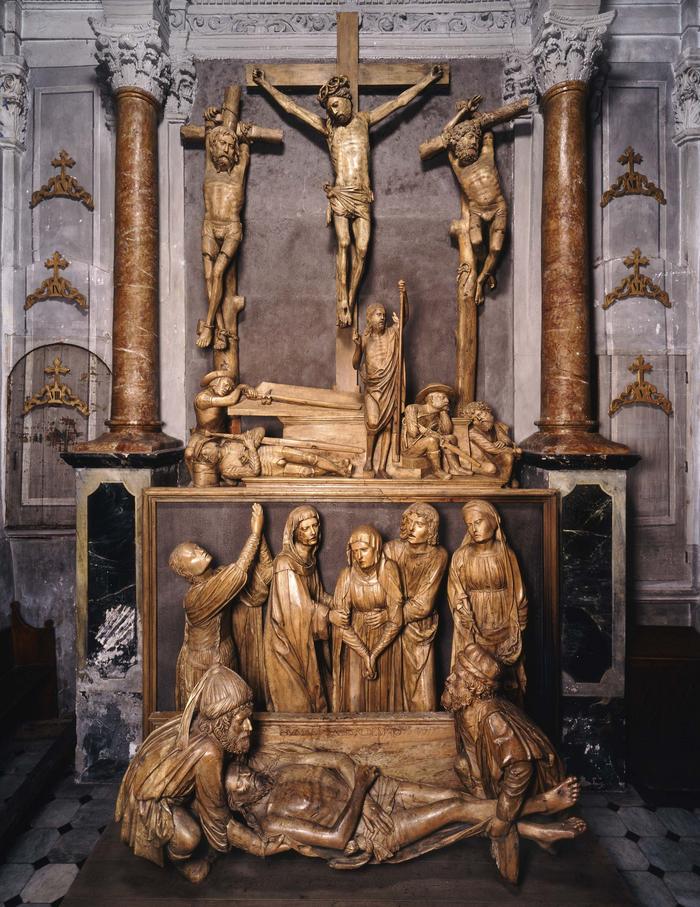 Calvaire de la Passion, Puget-Théniers, 1er quart du 16e siècle. Attribué à Matthieu d'Anvers. Cliché : Michel Graniou.