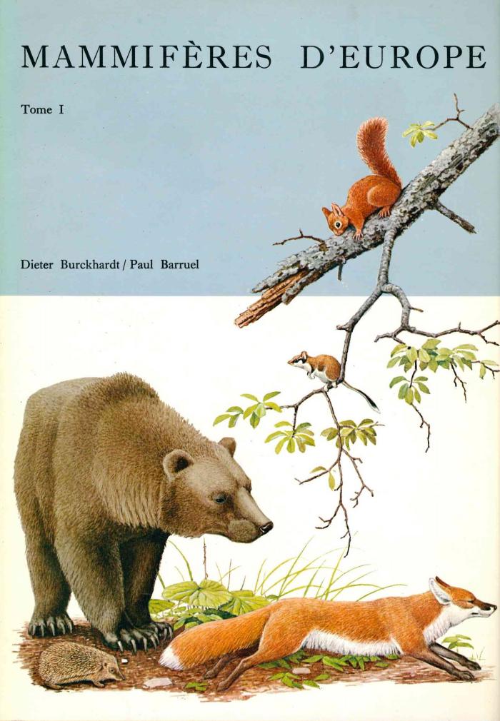 Mammifères d'Europe. Tome