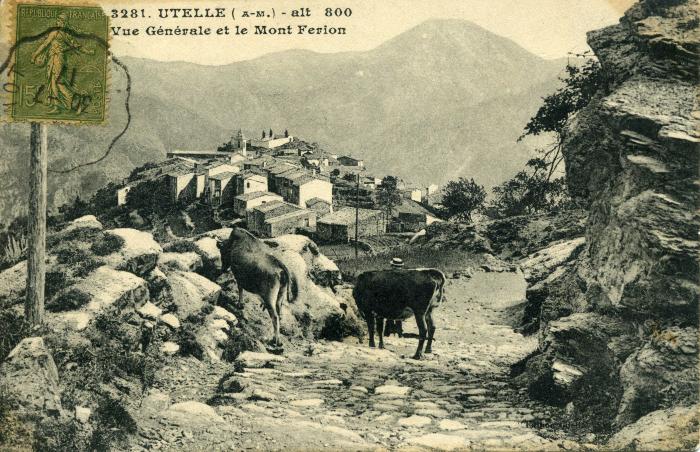 3281. UTELLE (A-M) - alt 800. Vue générale et le Mont Ferion